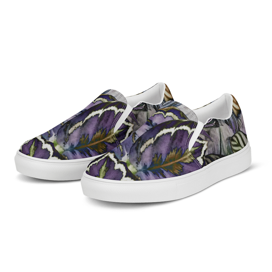 Purple Leaves Canvas Shoes product image (3)