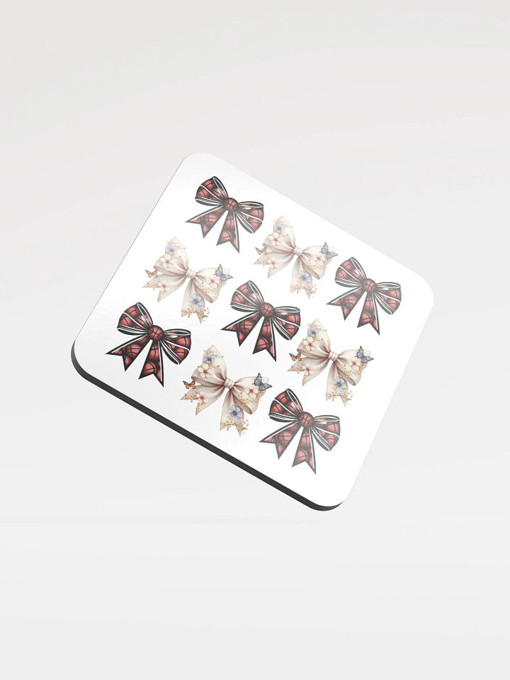 Spring Bows Basketball Whimsical Cork Coaster Set product image (2)