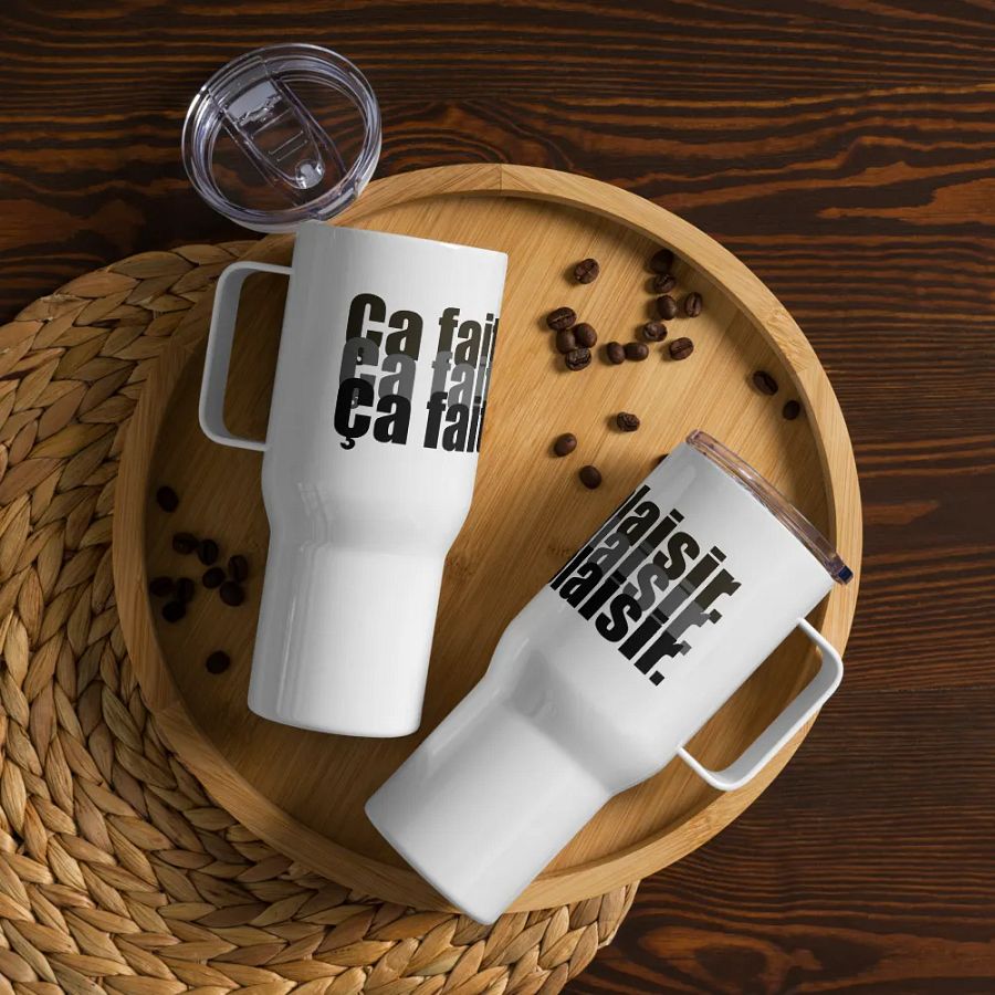 ''Ça fait plaisir'' Tasse de voyage avec poignée product image (12)