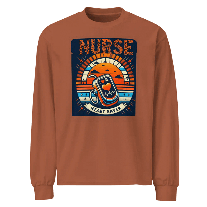 Heart Saver Nurse Long Sleeve Shirt product image (1)