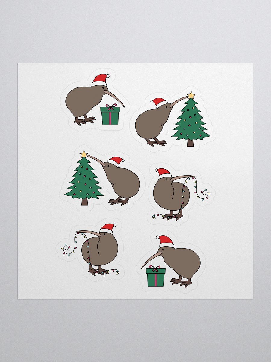 Christmas Kiwi Sticker product image (1)