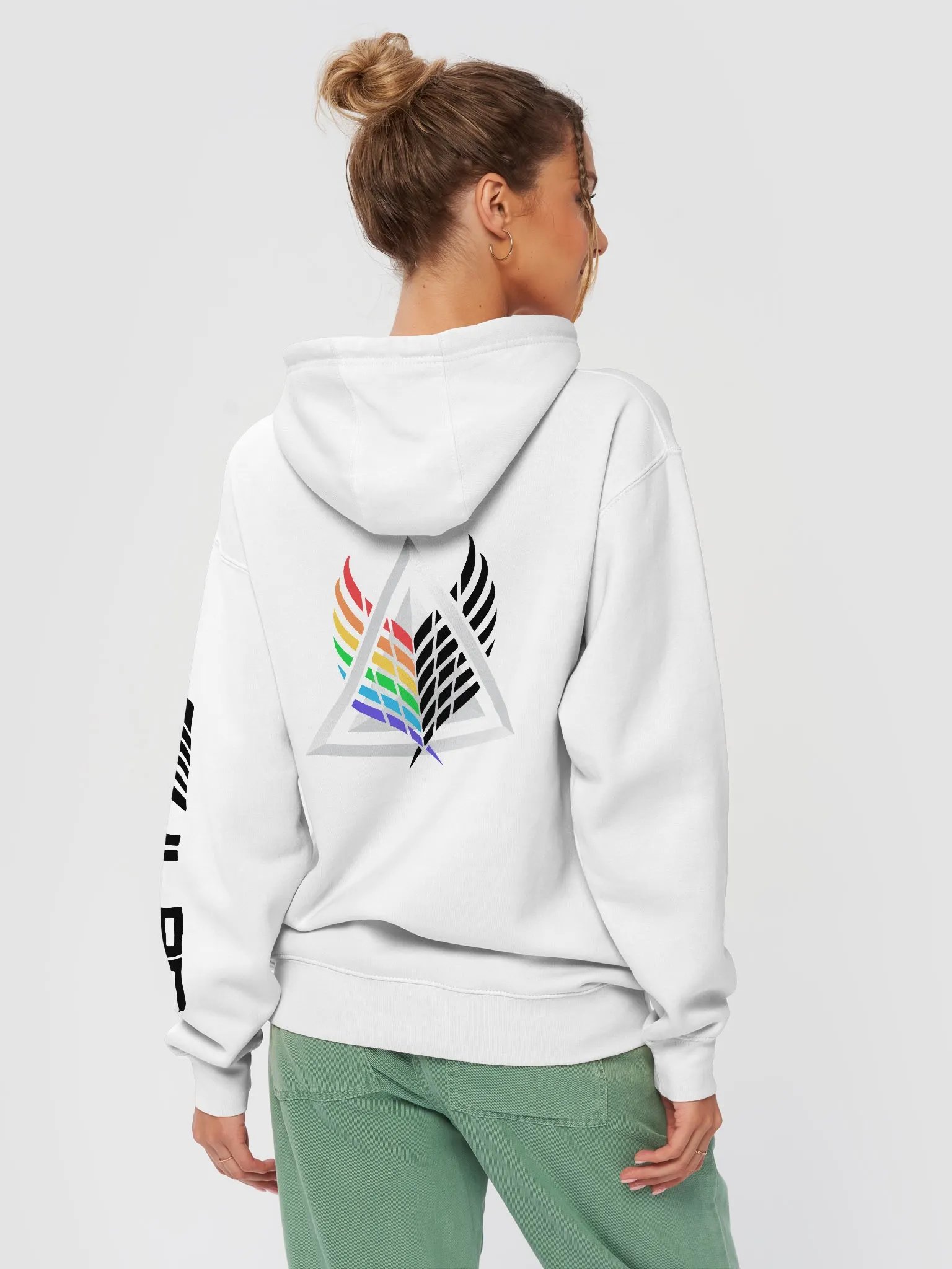 Pullover Hoodie - Winged Prism/Lilac (Black lettering) product image (1)