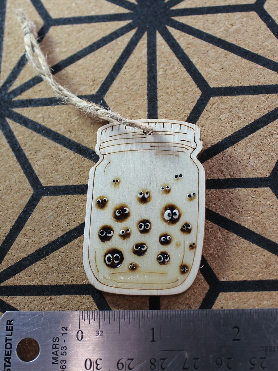 Wooden Sprite Boba Keychain product image (2)
