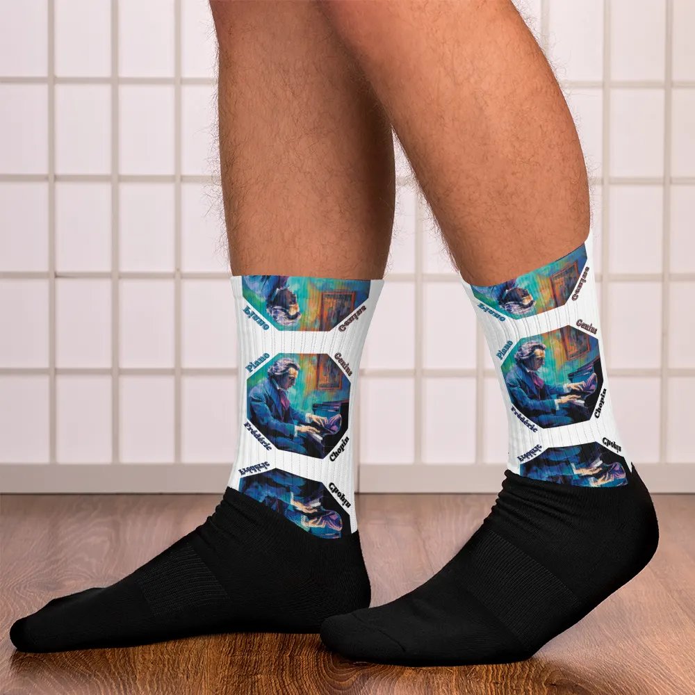 Frédéric Chopin [Playing Piano] - Piano Genius | Socks product image (12)