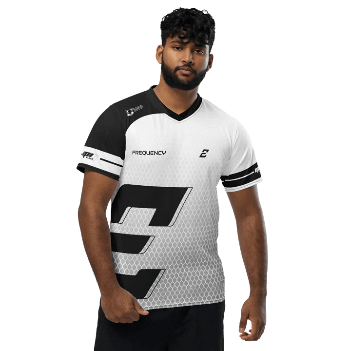 White "FrequencY" Elite Pro Jersey - EpiQ Black product image (1)
