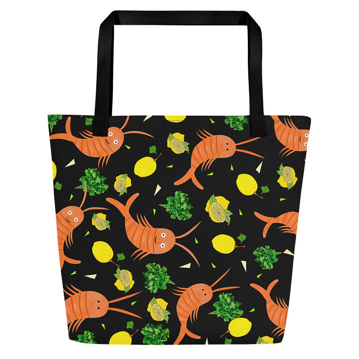Lively Lemon Shrimp All-Over Tote product image (1)