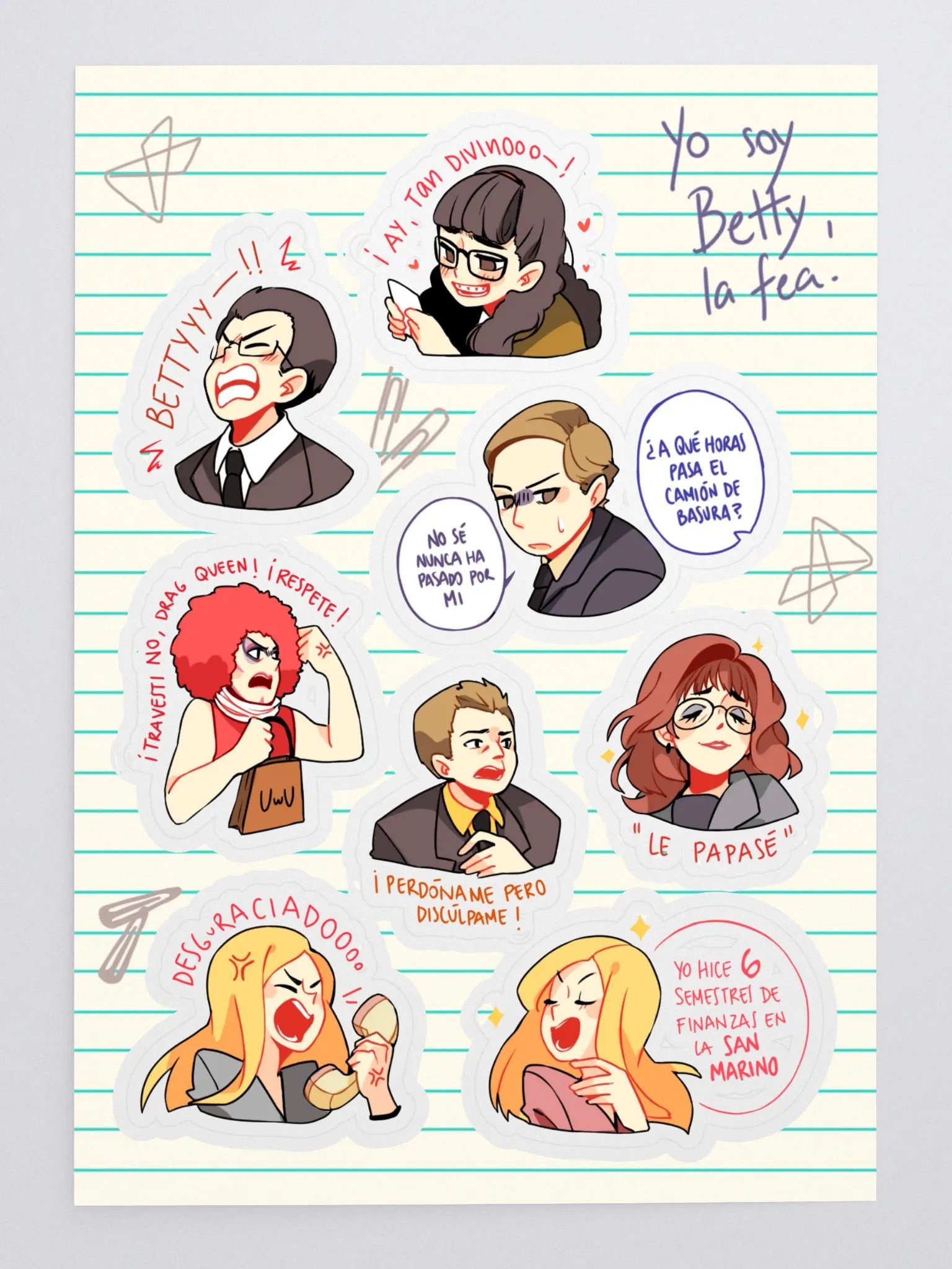 [BETTY] Sticker sheet product image (3)