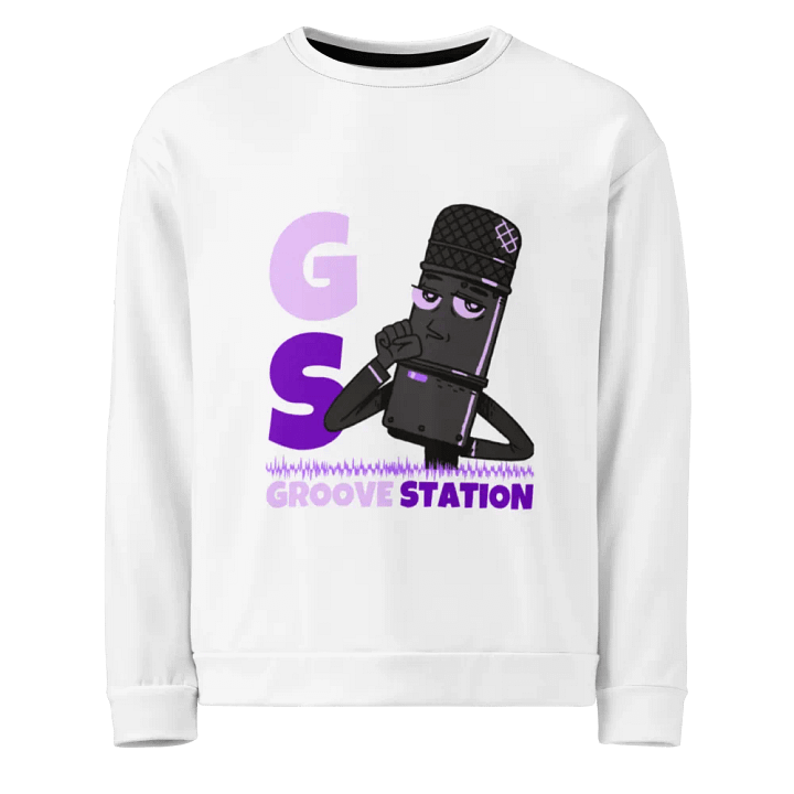 All-Over Print Recycled Unisex Sweatshirt - Groove Station product image (1)