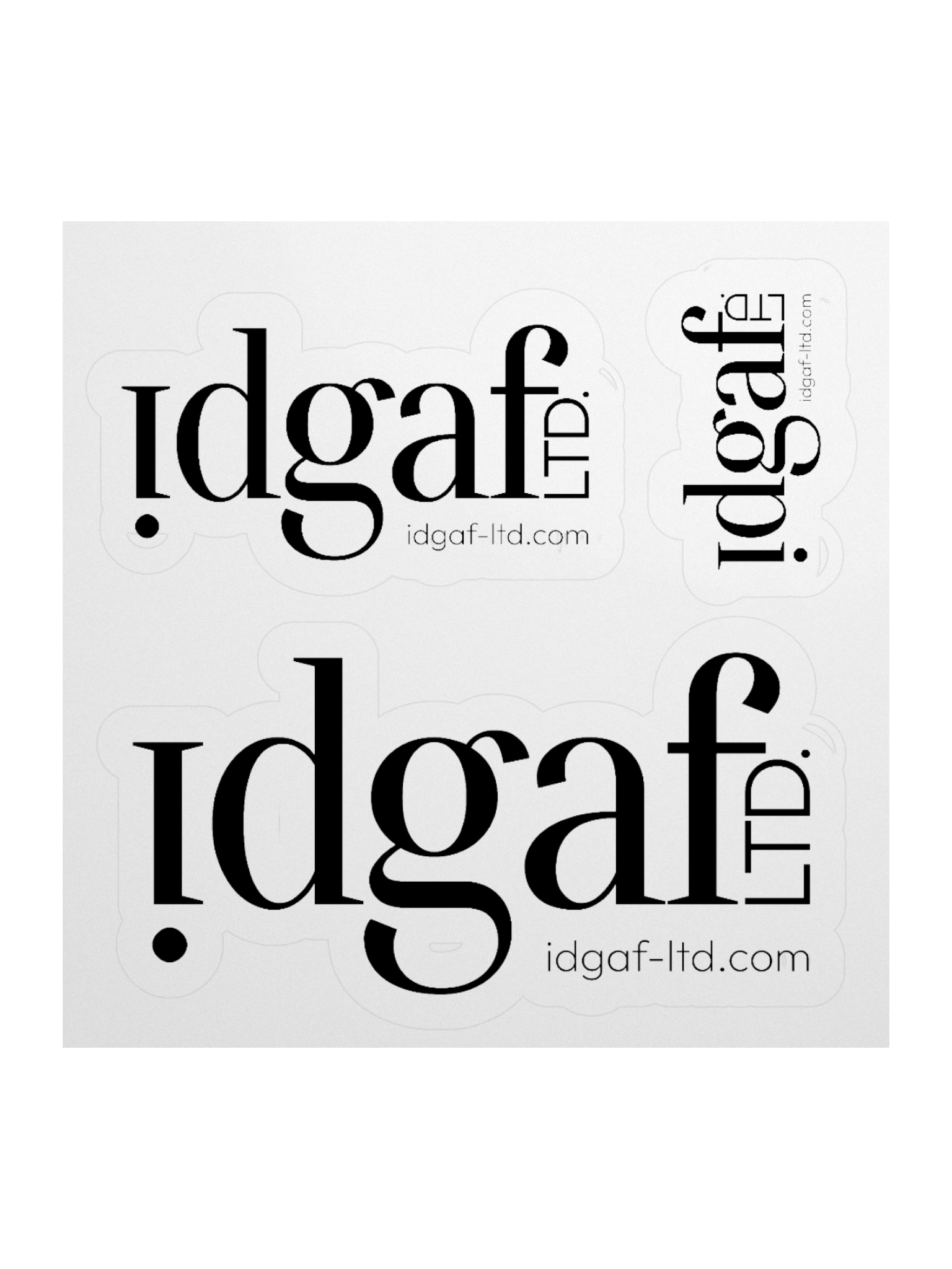 idgaf-LTD Expressive Cut Stickers product image (1)