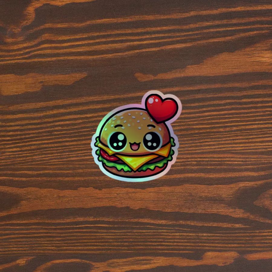 Burger Buddy Holographic Sticker Set product image (5)
