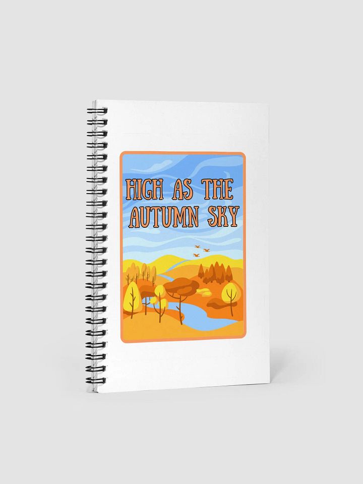High as the Autumn Sk Spiral Notebook product image (1)