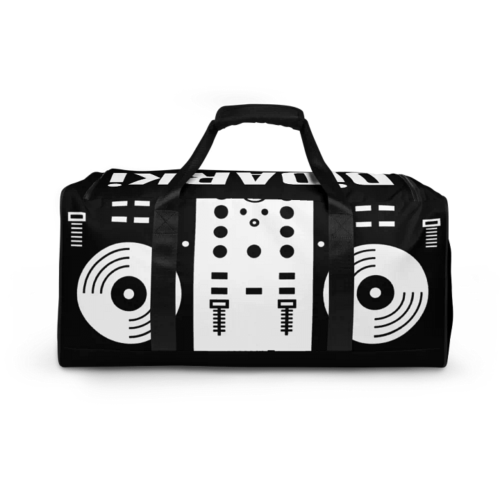 Djdarki Black All-Over Print Duffle Bag product image (1)