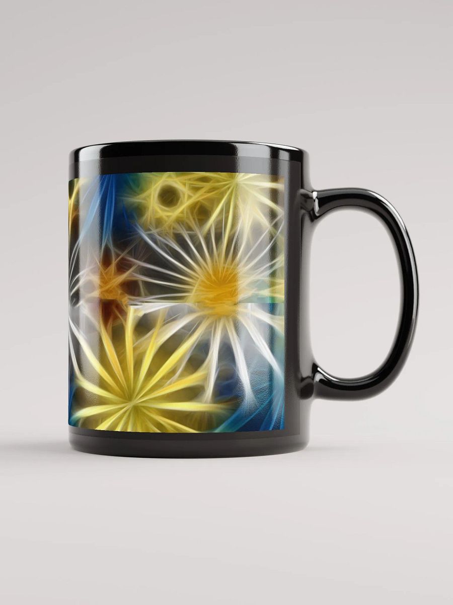 Glowing Daisies Black Coffee Mug product image (1)