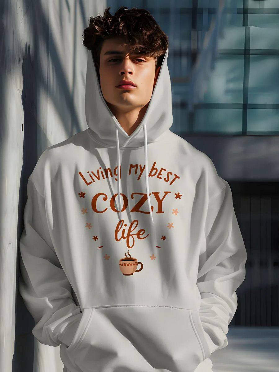 Living My Best Cozy Life Hoodie product image (3)