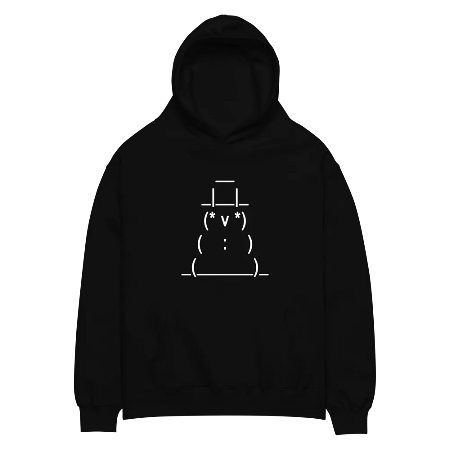 ASCII Art Snowman Hoodie product image (2)