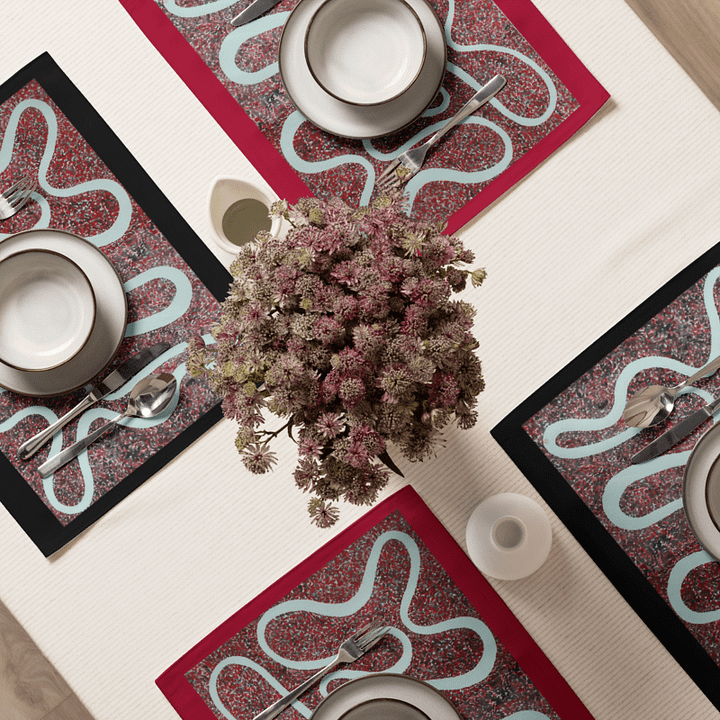 Black/Red Red/Black Placemats product image (2)