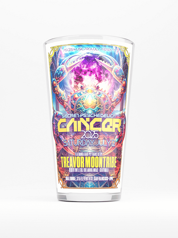 Cancer 2025 Shaker Pint Glass product image (1)