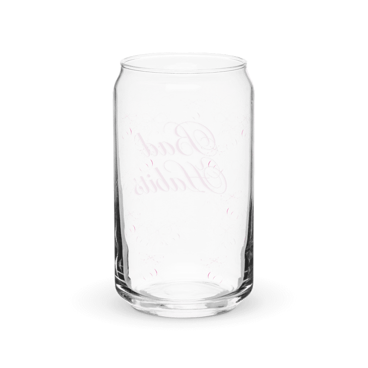 Bad Habits Girly Print Glass Can Cup With Or Without Lid product image (2)