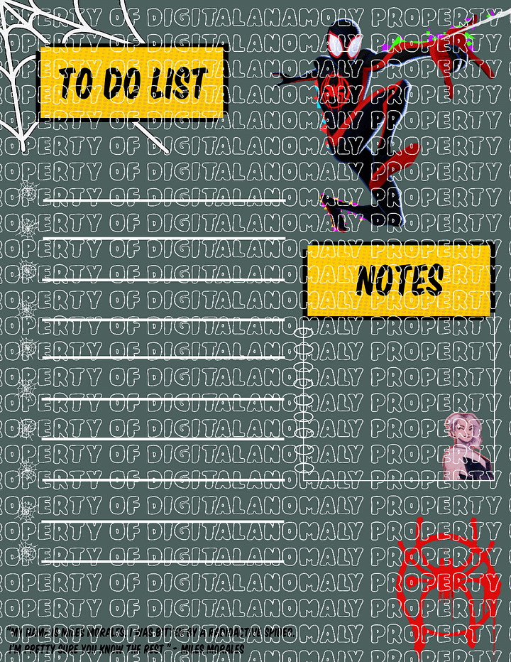 Friendly Neighborhood Super Hero To Do List for PDF Apps/ (GoodNotes, Xodo, Adobe Acrobat, etc.) product image (1)