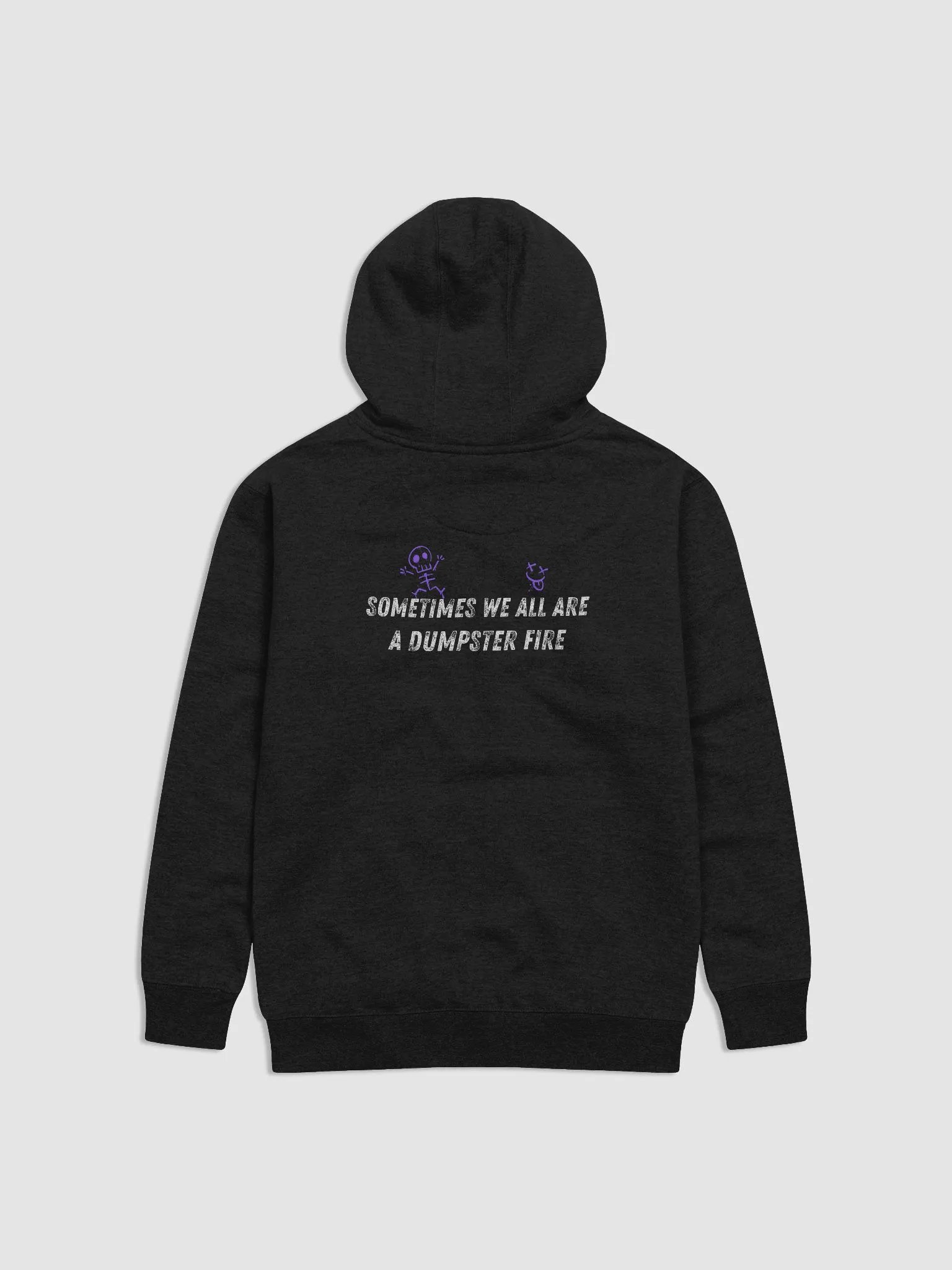 Misfits - Logo Front/Dumpster Fire Back - Hoodie - Dark Grey Heather product image (39)