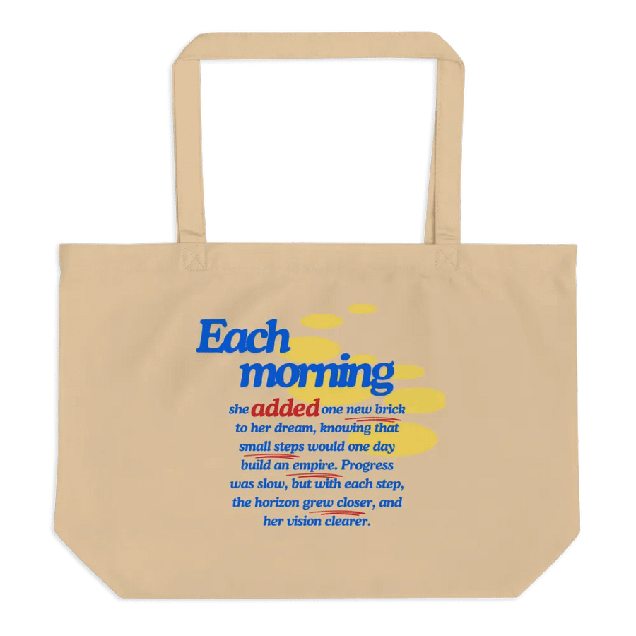 "Brick by Brick Tote" - Build Your Dreams, One Step at a Time product image (1)