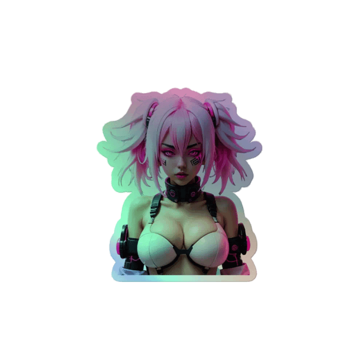 Cyberpink Holographic Sticker Set product image (2)