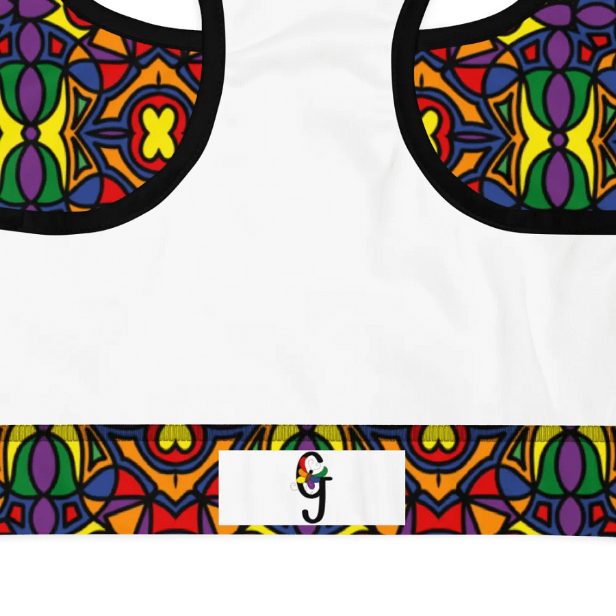 Pride Abstract (3) - Padded Sports Bra product image (8)