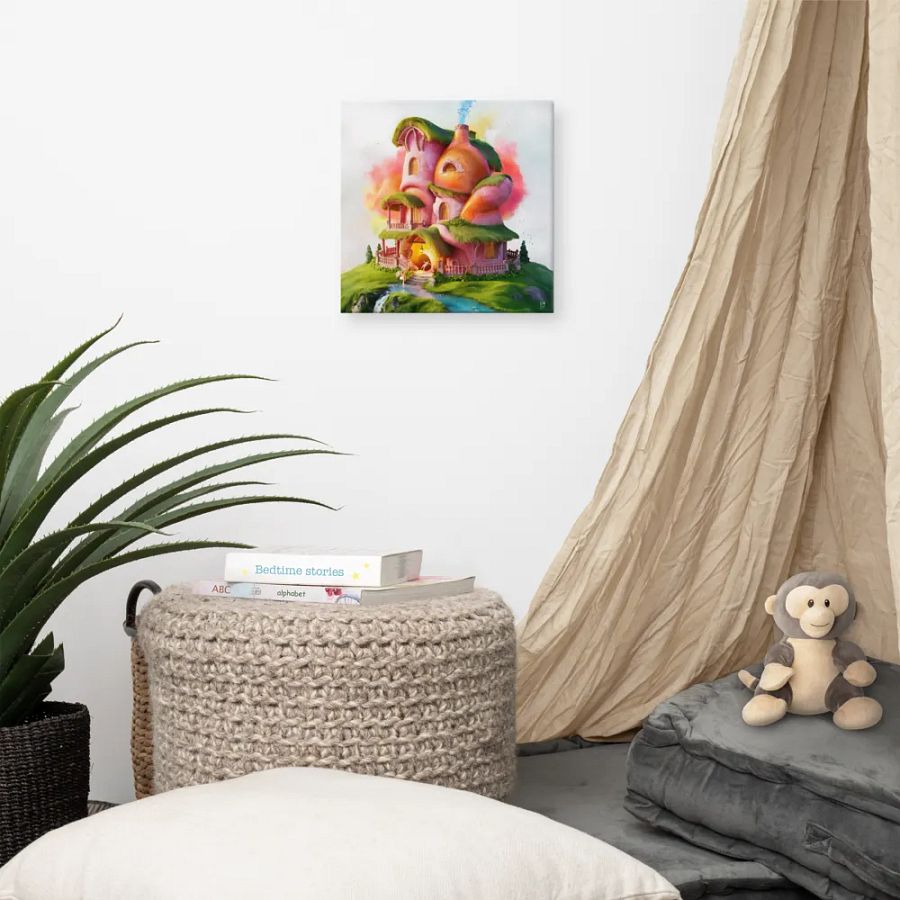 Watercolour Fairy House Art - v7 product image (7)