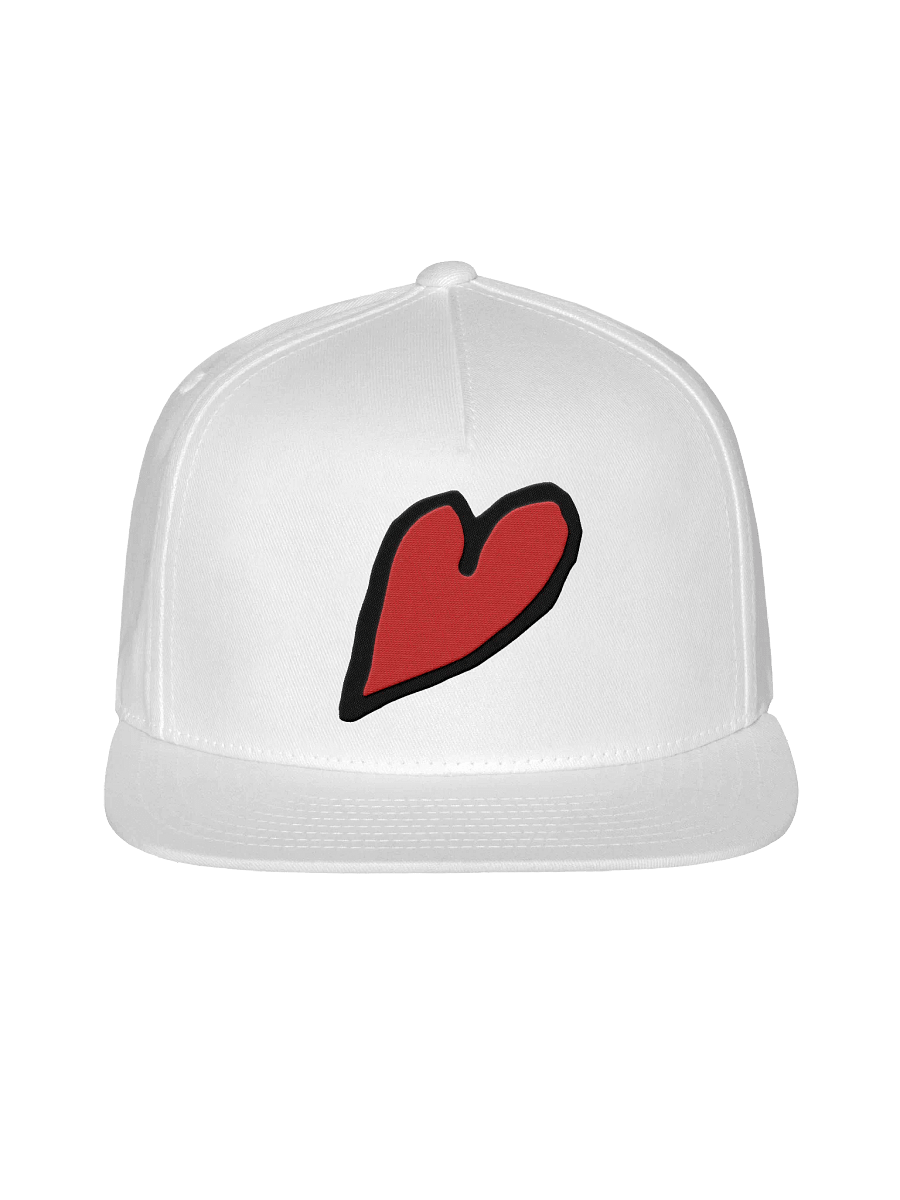 Have A Heart Flat Snapback Cap with Red Heart product image (3)