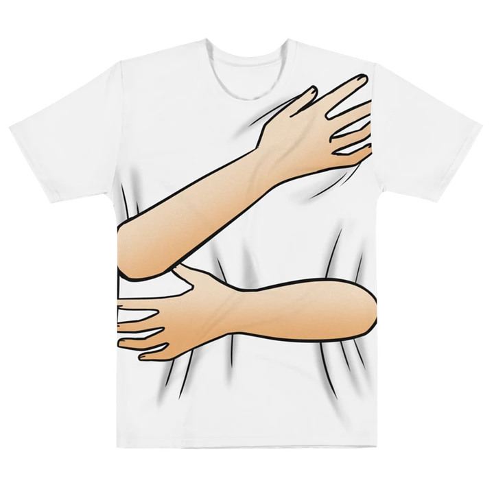 Back Hug T-Shirt (White shirt / White skin tone) product image (1)