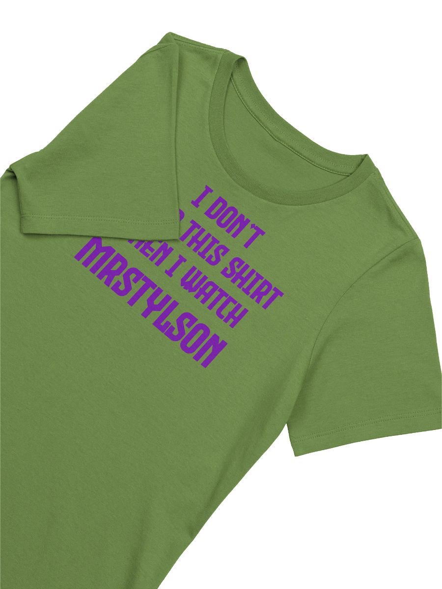 I Don't Wear This Women's T-Shirt (Purple Text) product image (71)