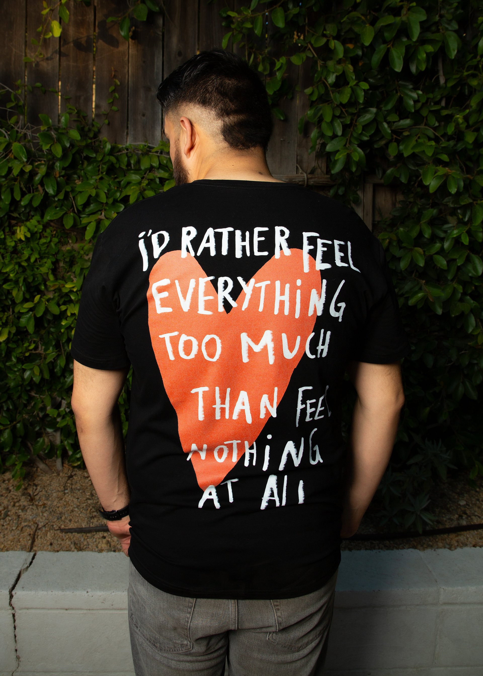 Feel Everything Black Tee product image (3)