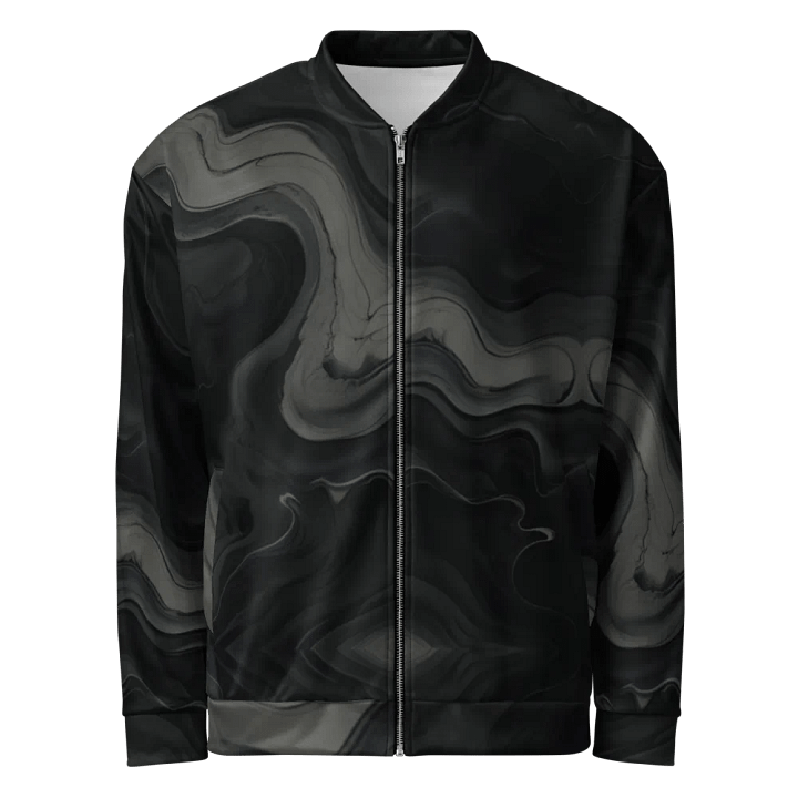 Swirling Shadows All-Over Bomber Jacket product image (1)