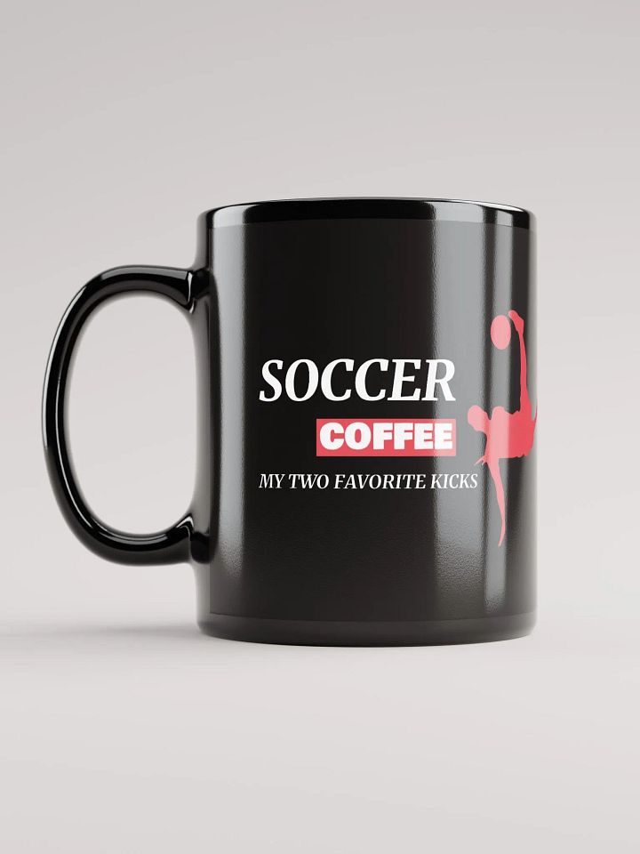 Dynamic Red Silhouette Soccer Coffee Mug product image (2)