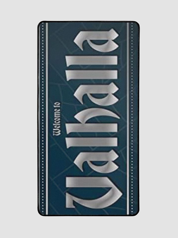 welcome to valhalla desk mat product image (2)