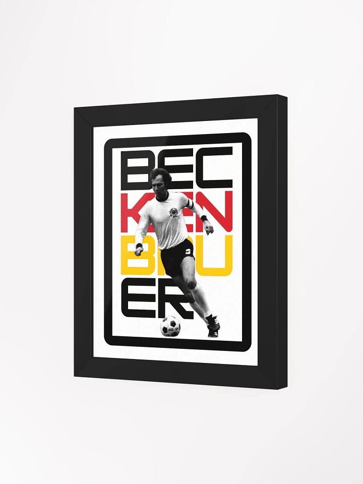 Franz Beckenbauer BW Germany Name Art Framed Print product image (1)