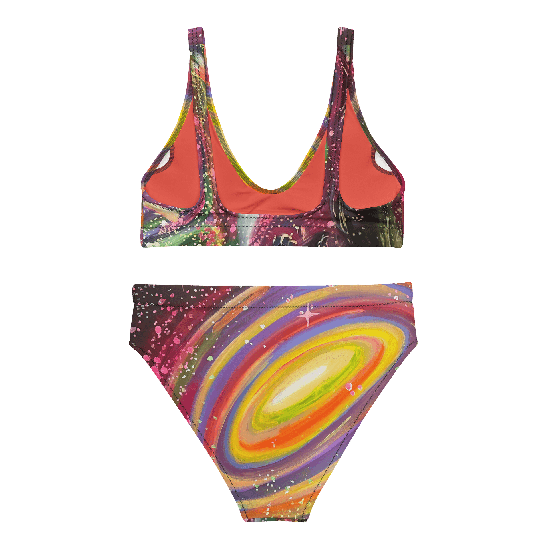 Red Galaxy Bikini (High Waist) product image (2)