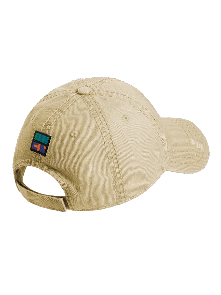 "Cutie Keys" Embroidered Distressed "Dad Cap" - Nudibranch Leaf Sheep Sea Slug product image (12)