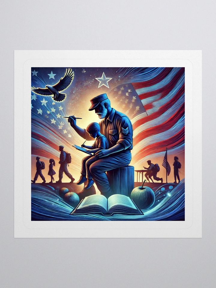 Patriotic Education Kiss Cut Stickers product image (2)