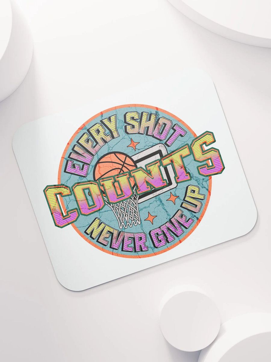 Every Shot Counts Basketball Hoops of Inspiration Mouse Pad product image (5)
