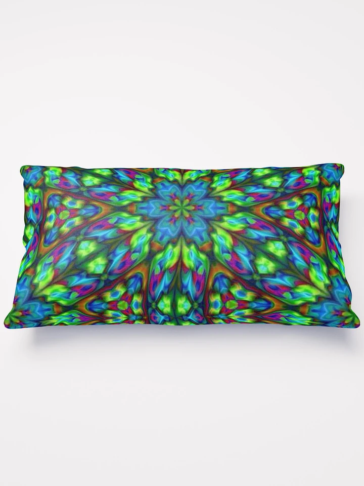 Blue Green Kaleidoscope Throw Pillow product image (3)