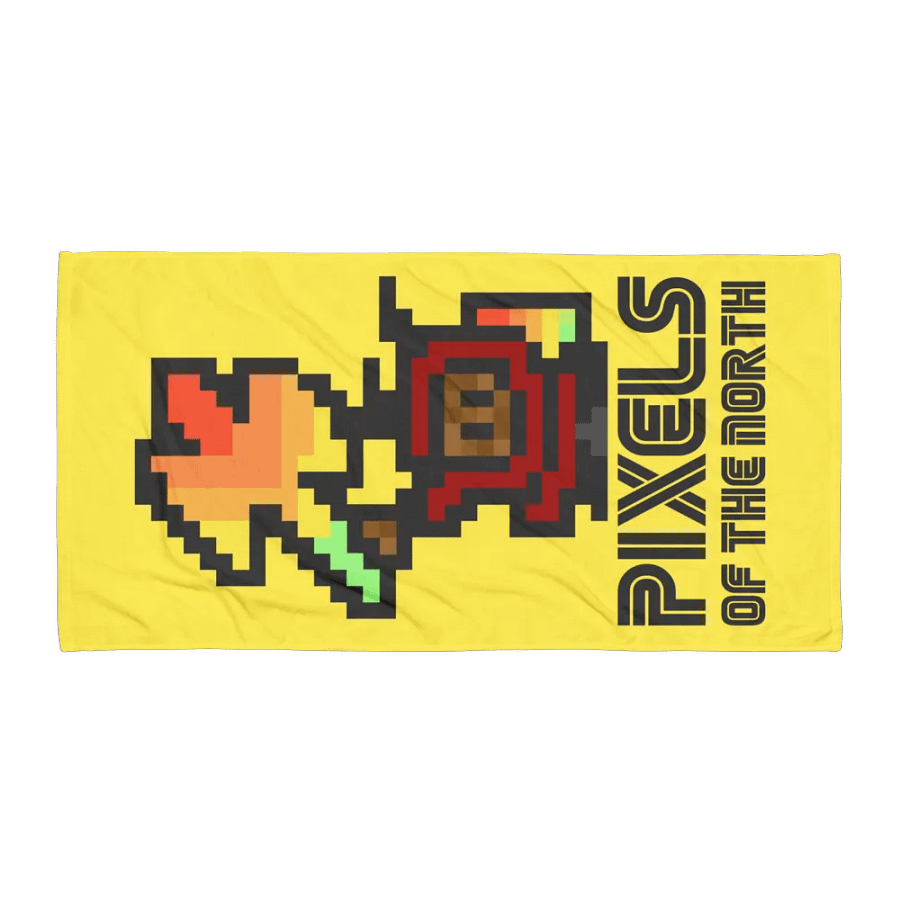 Pixels towel Yellow product image (1)