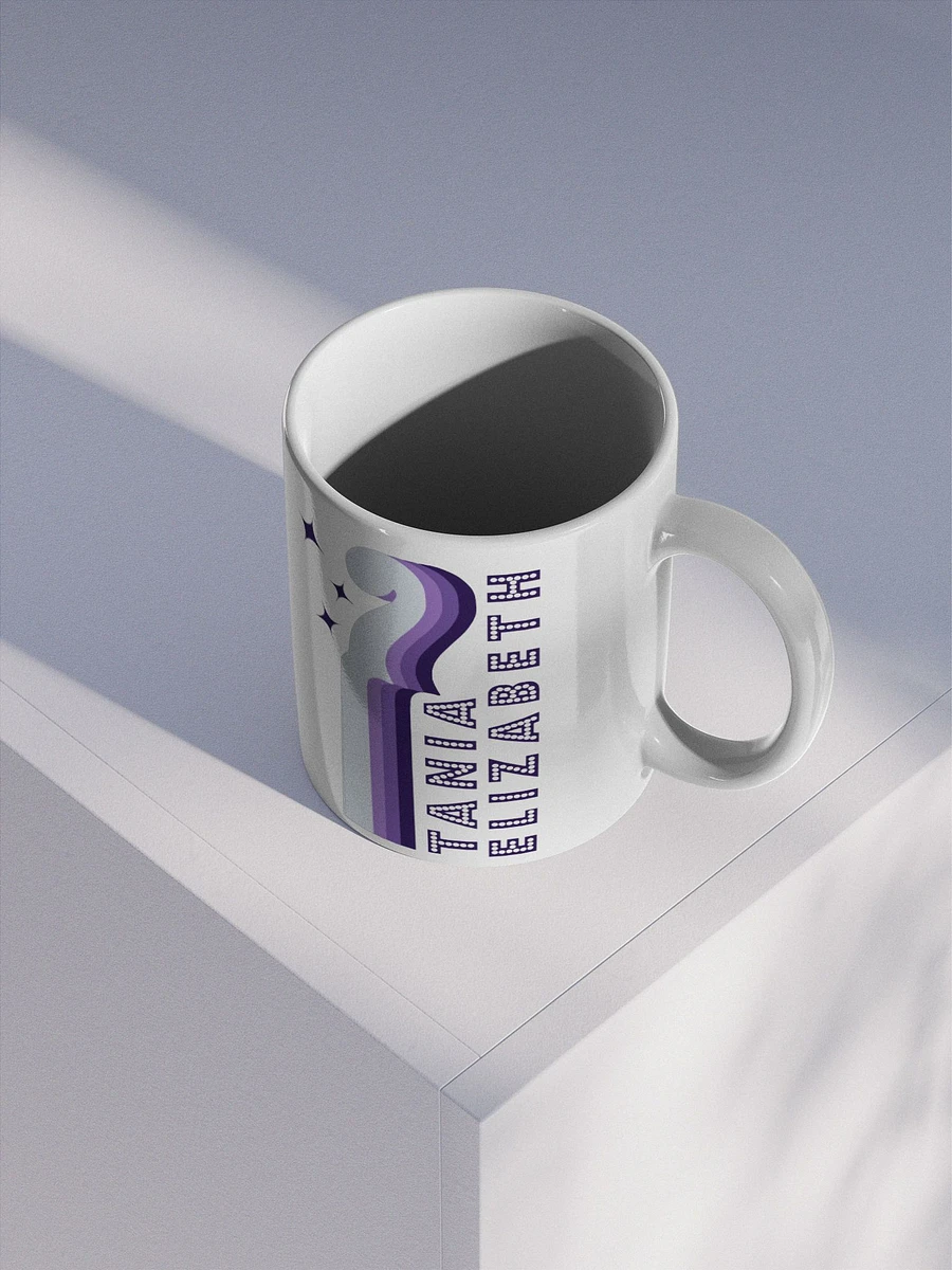 Ceramic Coffee Mug with Tania Elizabeth Four Fiddles Logo product image (3)