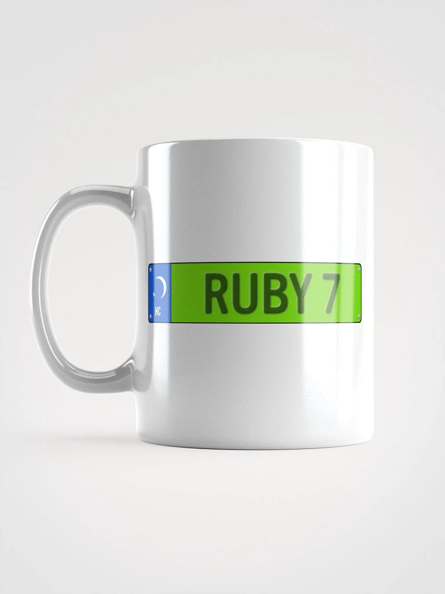 Ruby 7 License Plate Mug product image (17)