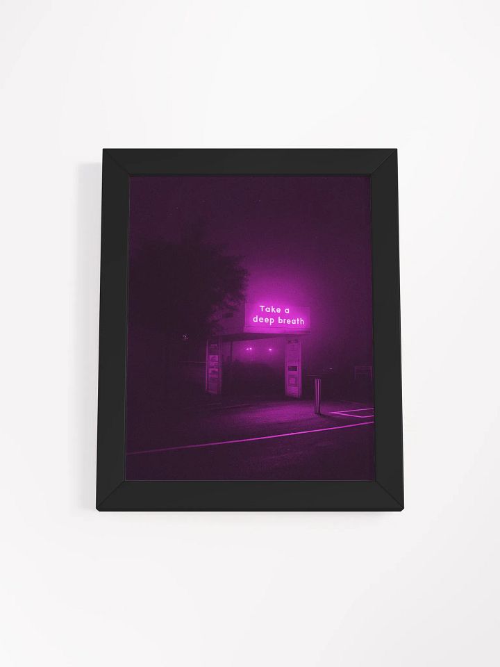 "Take a deep breath" Framed Poster product image (13)