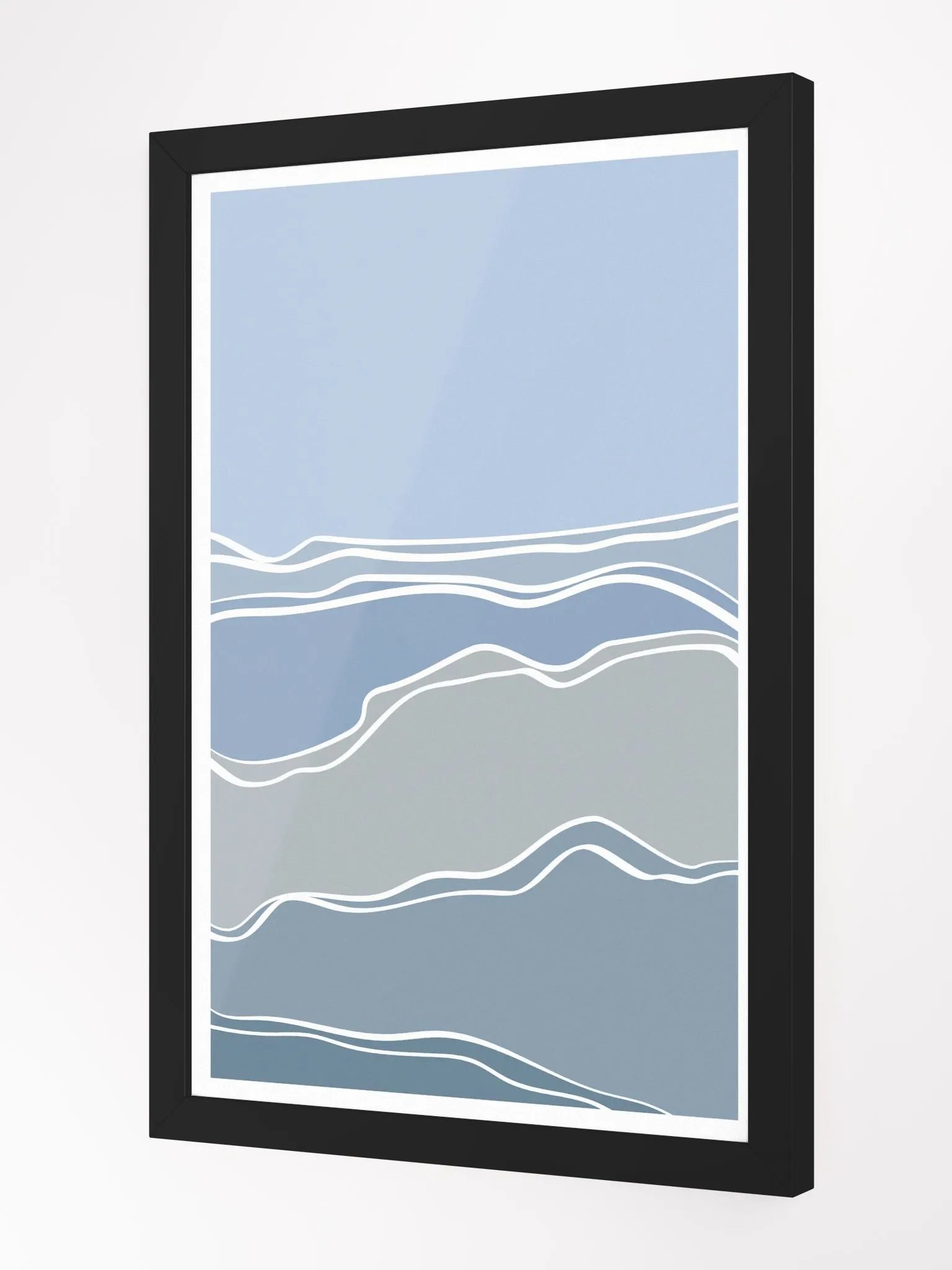 Oceanic Waves Framed Art Print product image (8)
