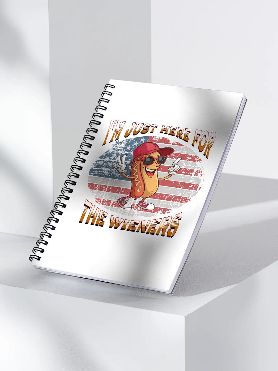 Im Just Here For The Wieners Hot Dog Wacky Adventure Spiral Notebook product image (3)