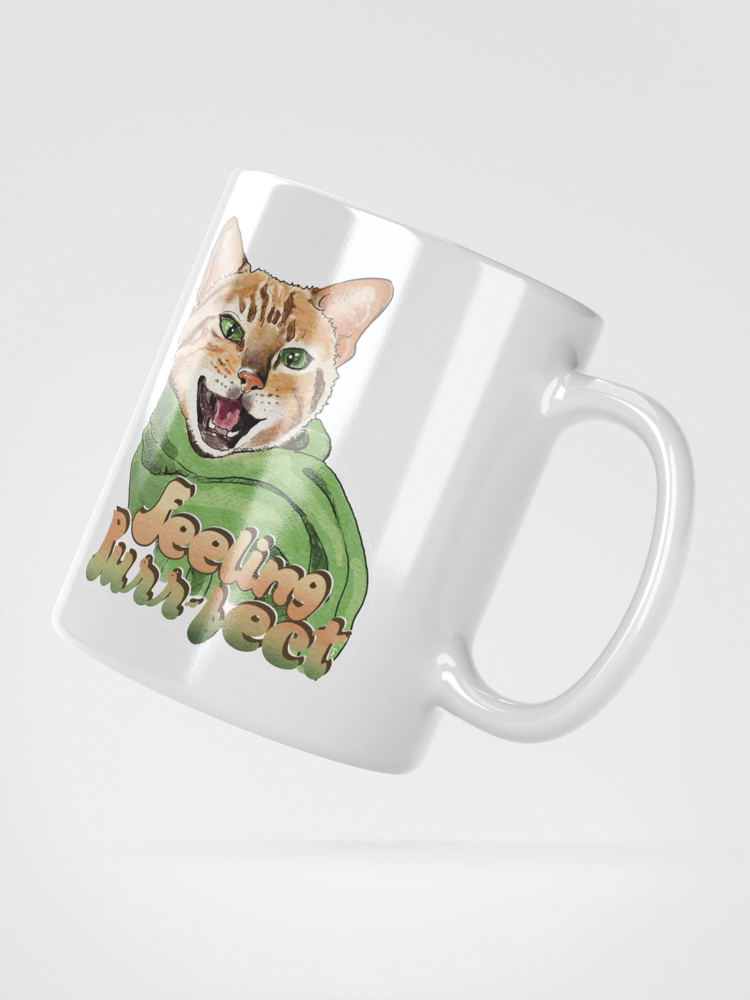 Feeling Purr-fect Cat with a scarf Mug product image (4)