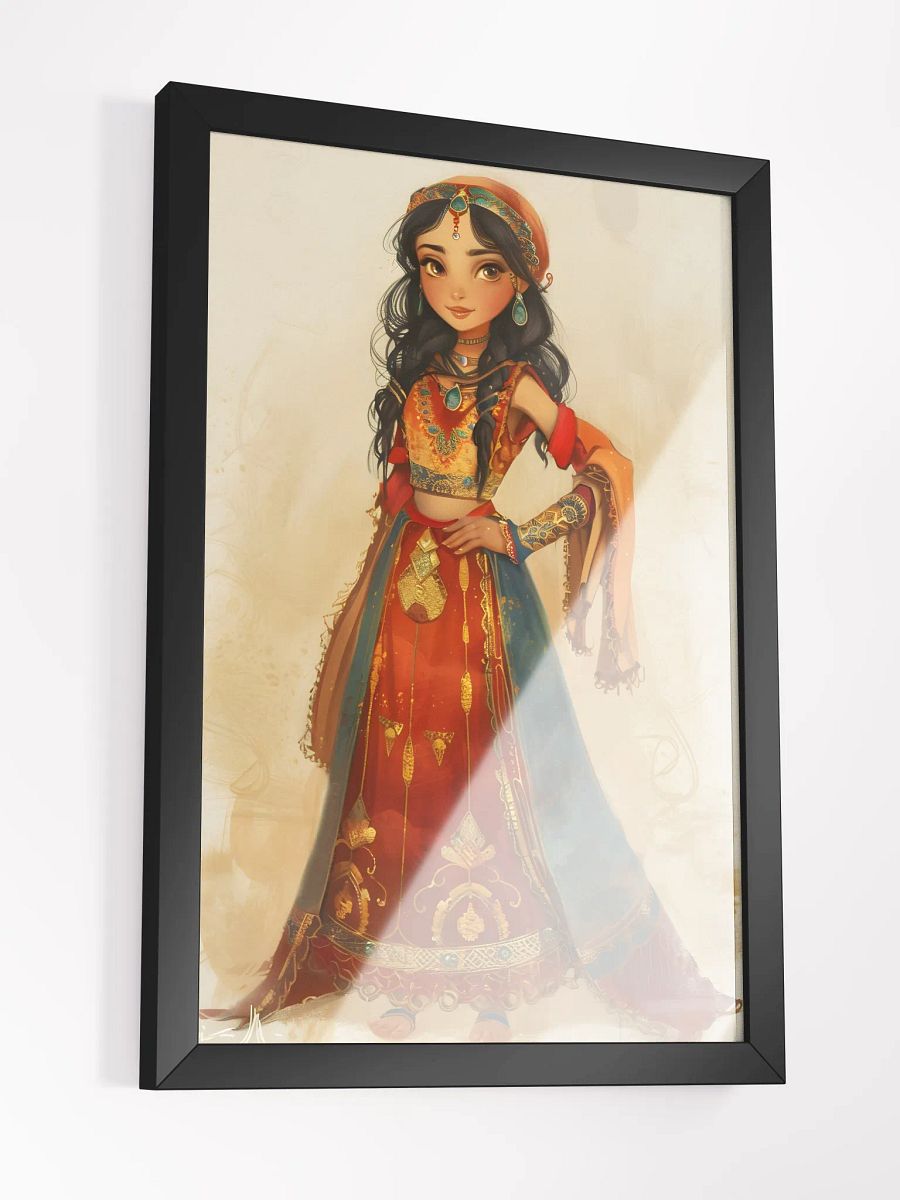 Elegant female character in vibrant traditional attire. product image (3)