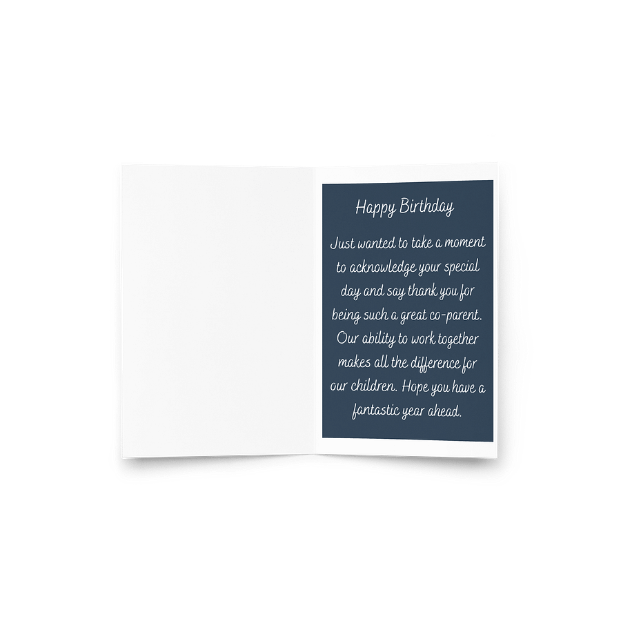 Co-Parent Birthday card - Friendly exes product image (3)